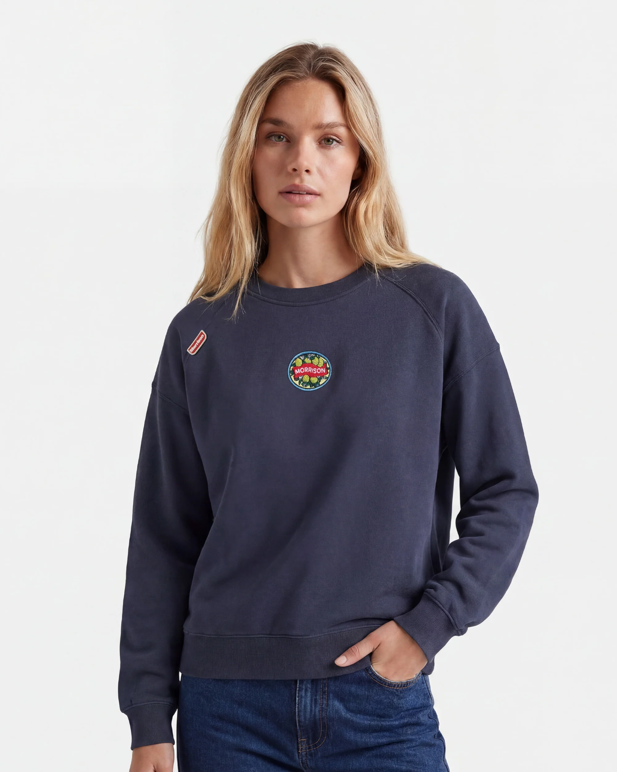 LEMON NAVY LOOSE SWEAT - Image 2
