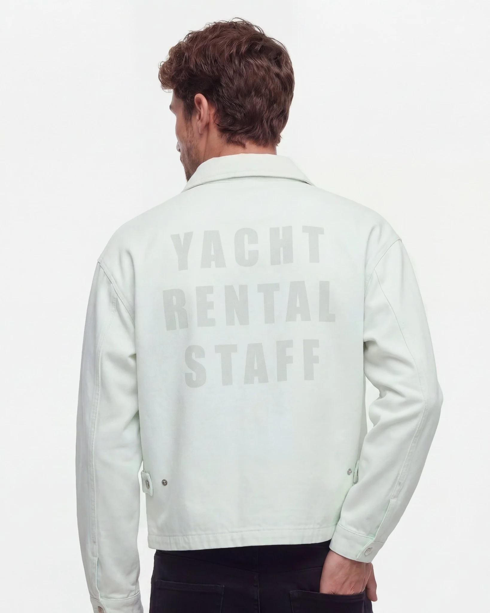 LIGHT BLUE WORKER JACKET - Image 2