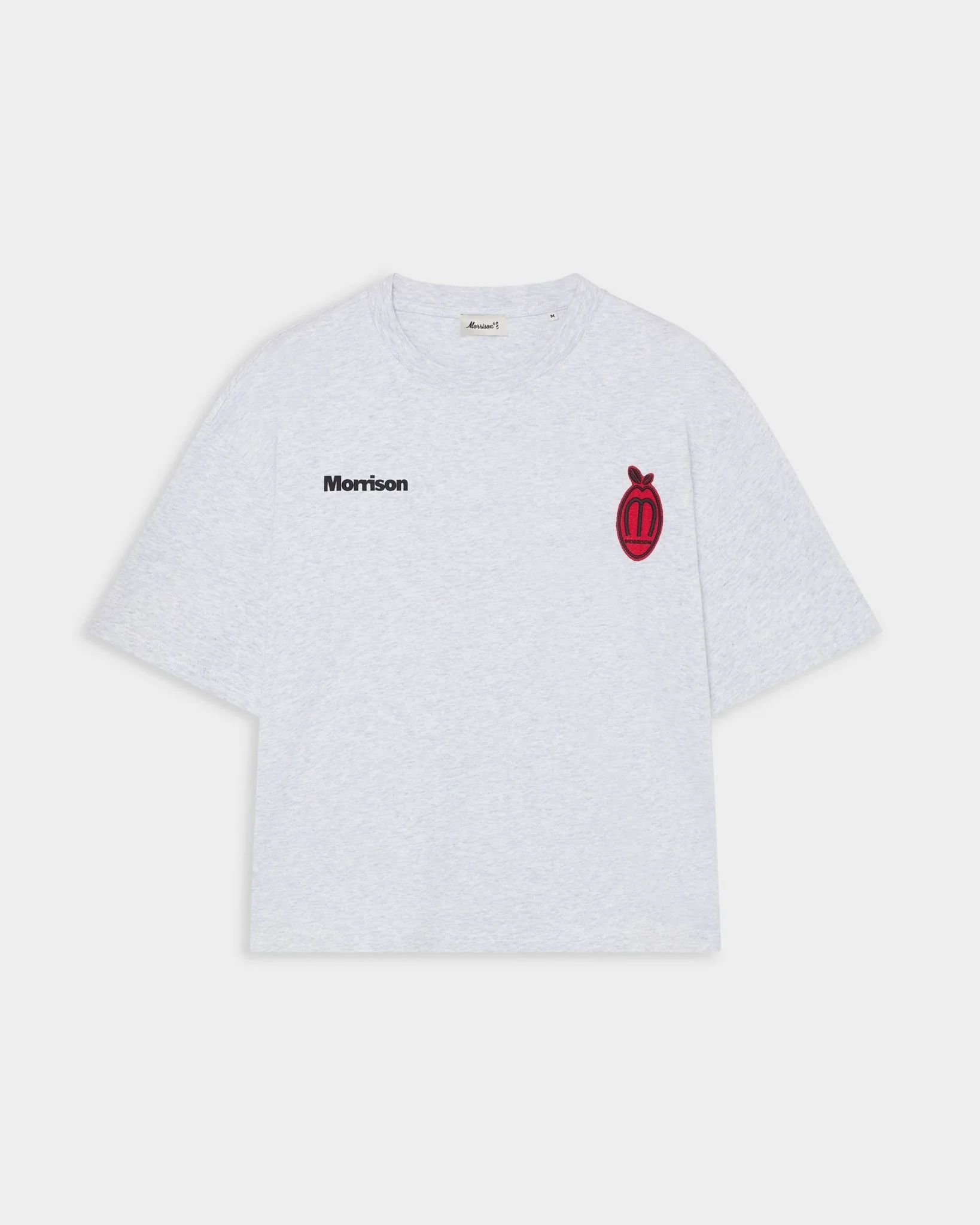 PEACH GREY BOXY TEE