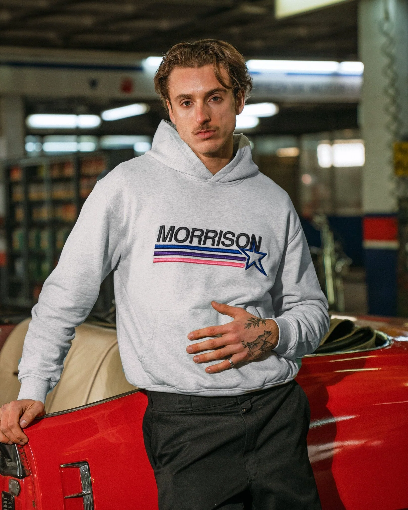 STAR GREY HOODIE - Image 6